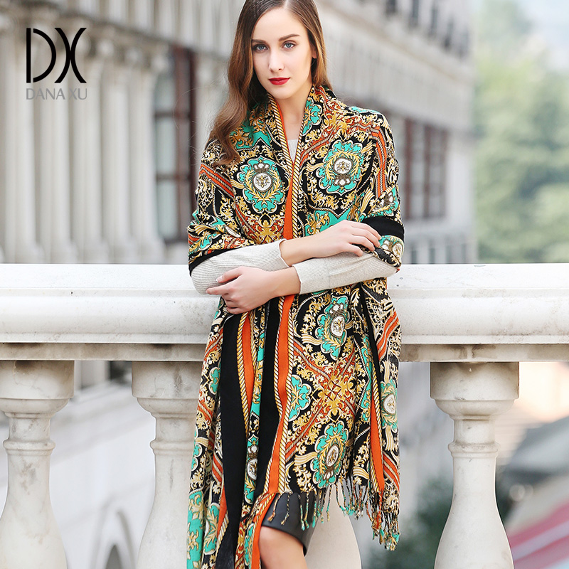 Pashmina Wrap Large - DANA XU Sciarpa Grande in 100%