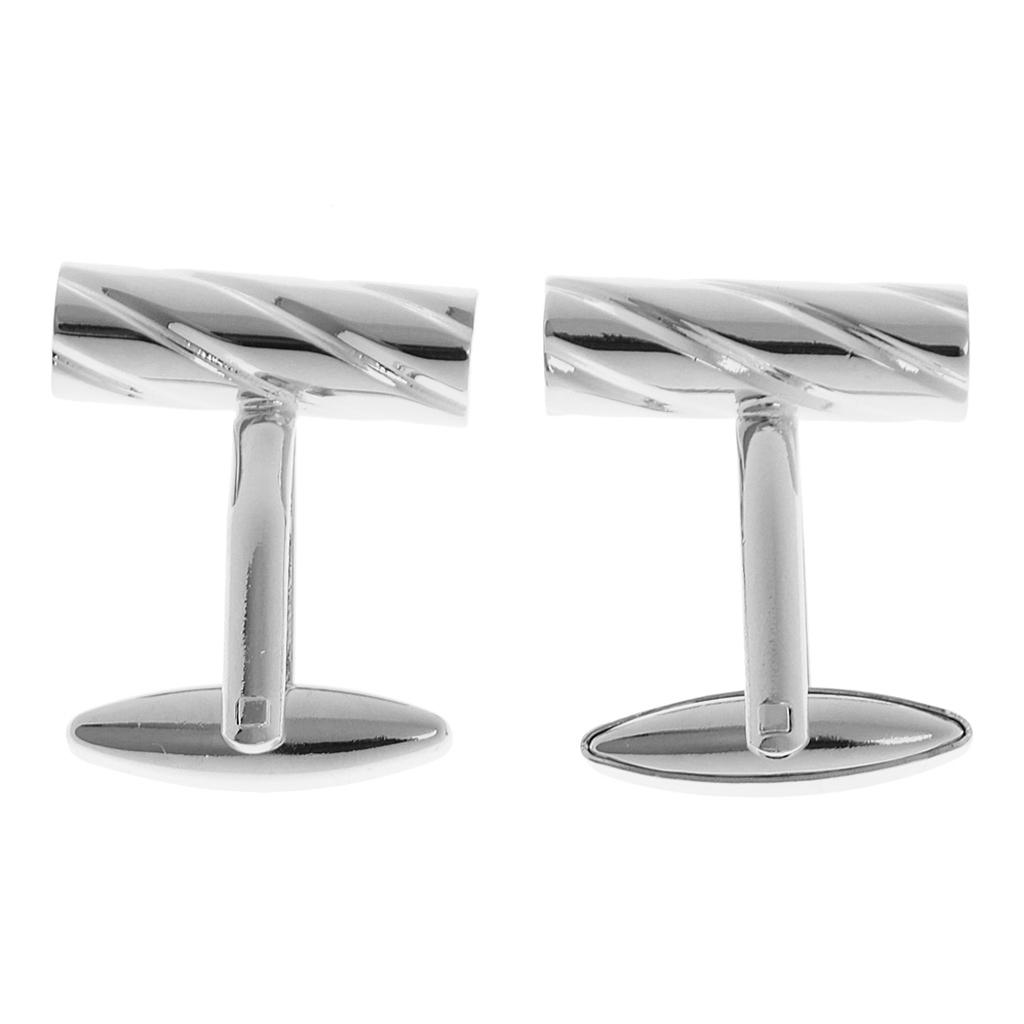 Tie Clip Silver - Gemelli a forma di conchiglia, eleganti,