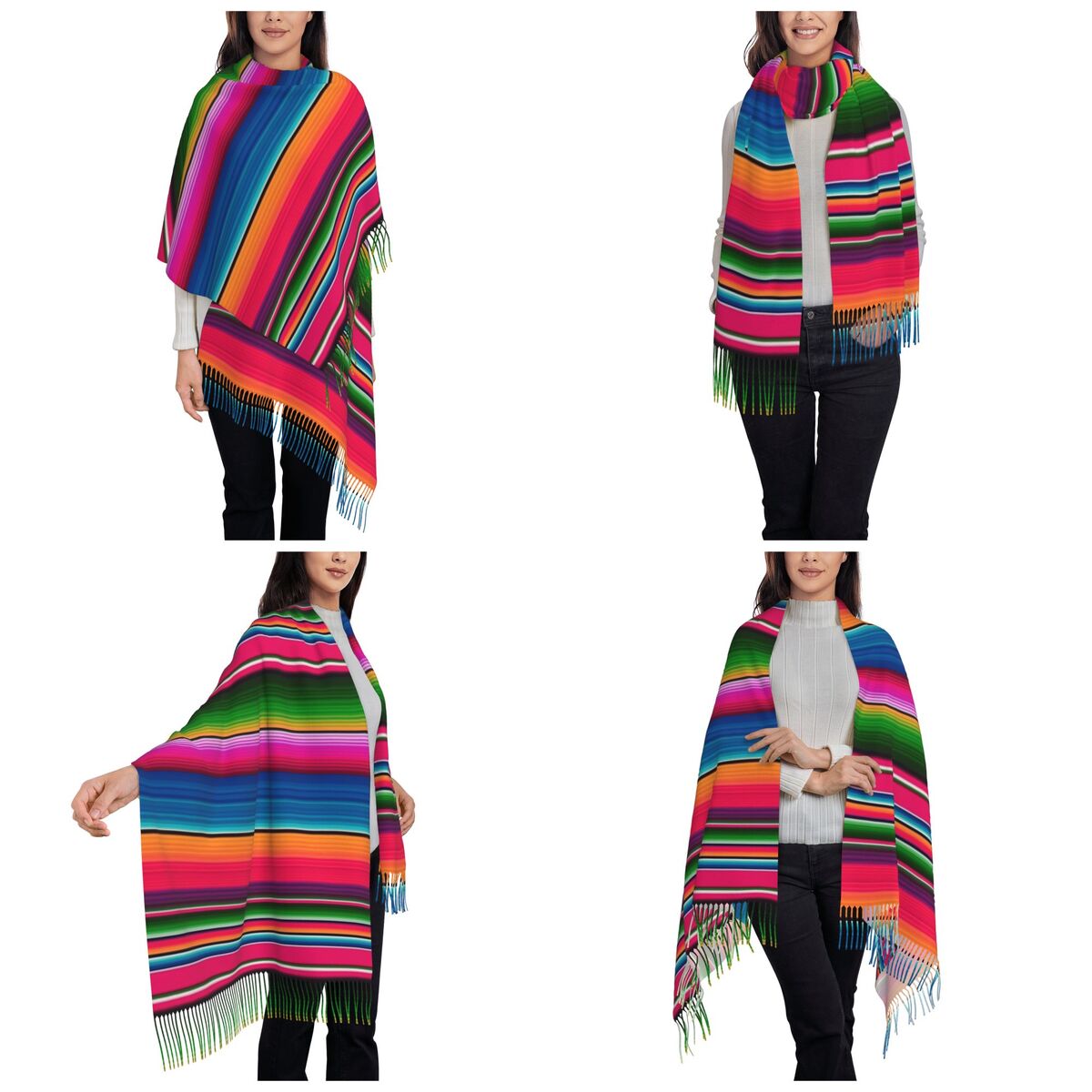 Coperta messicana a righe Fies - Woven Scarf Blanket recensione e prezzo