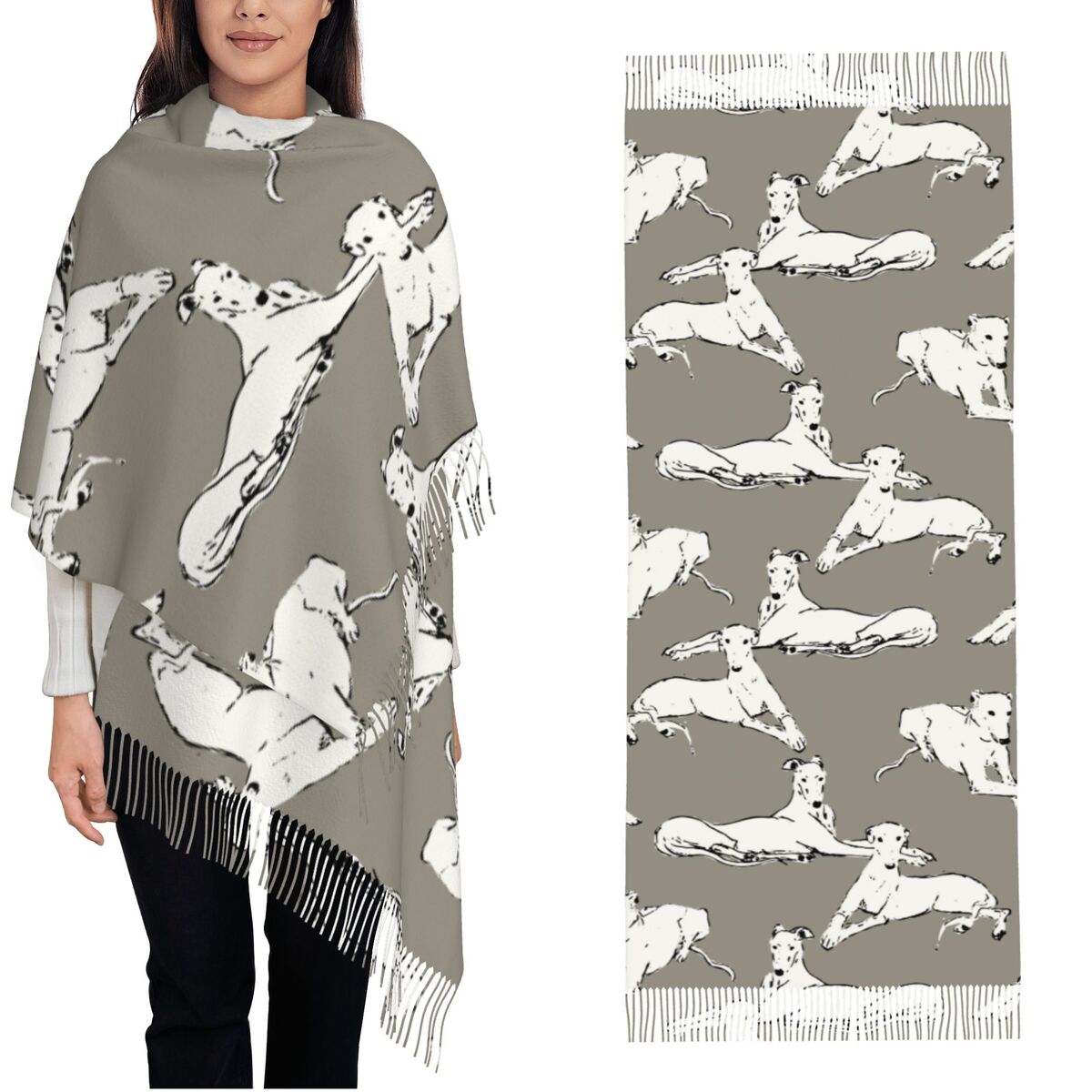 Sciarpa rilassante levriero Wh - Pashmina Wrap Large recensione e prezzo