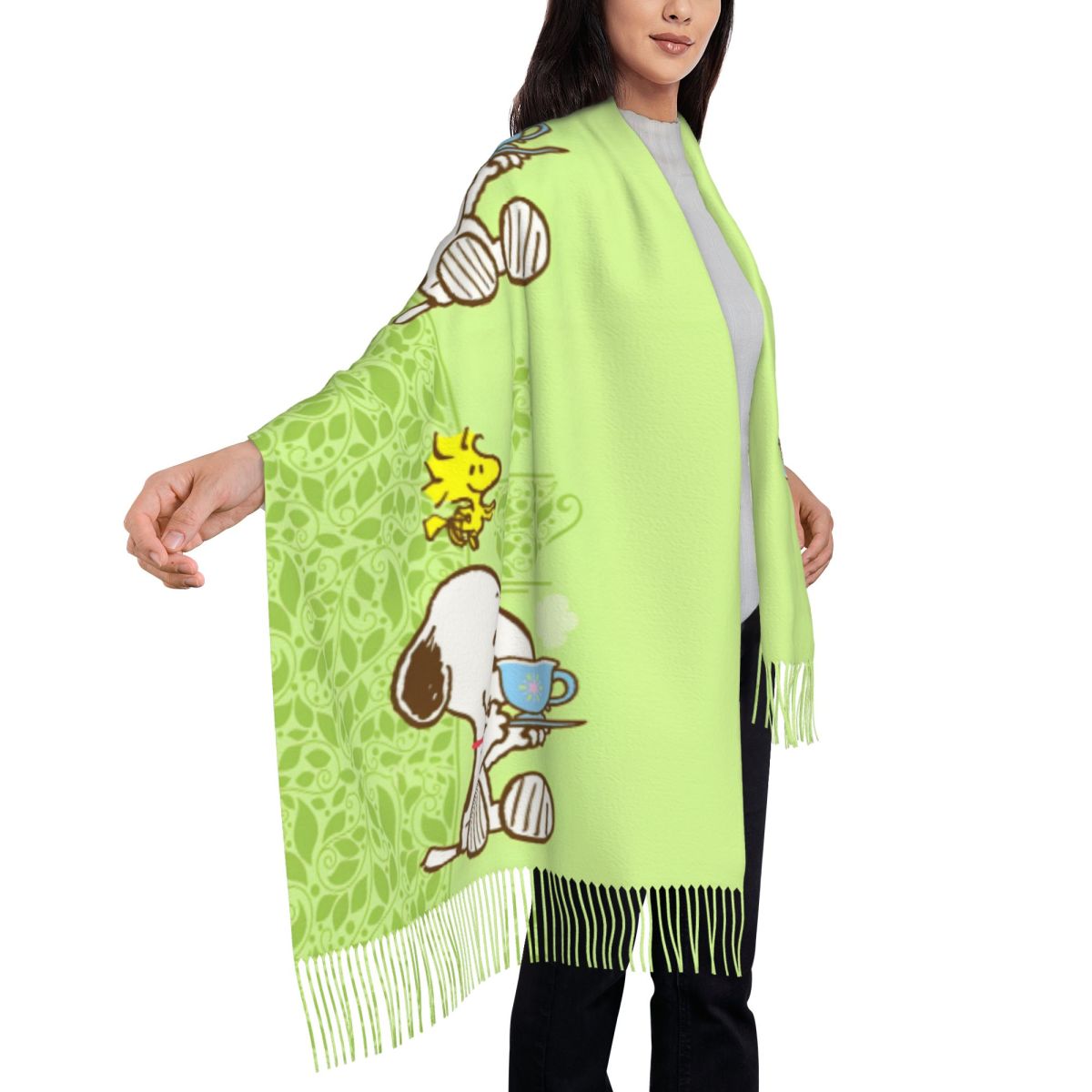 Sciarpa da donna con nappe, mo - Pashmina Wrap Large recensione e prezzo