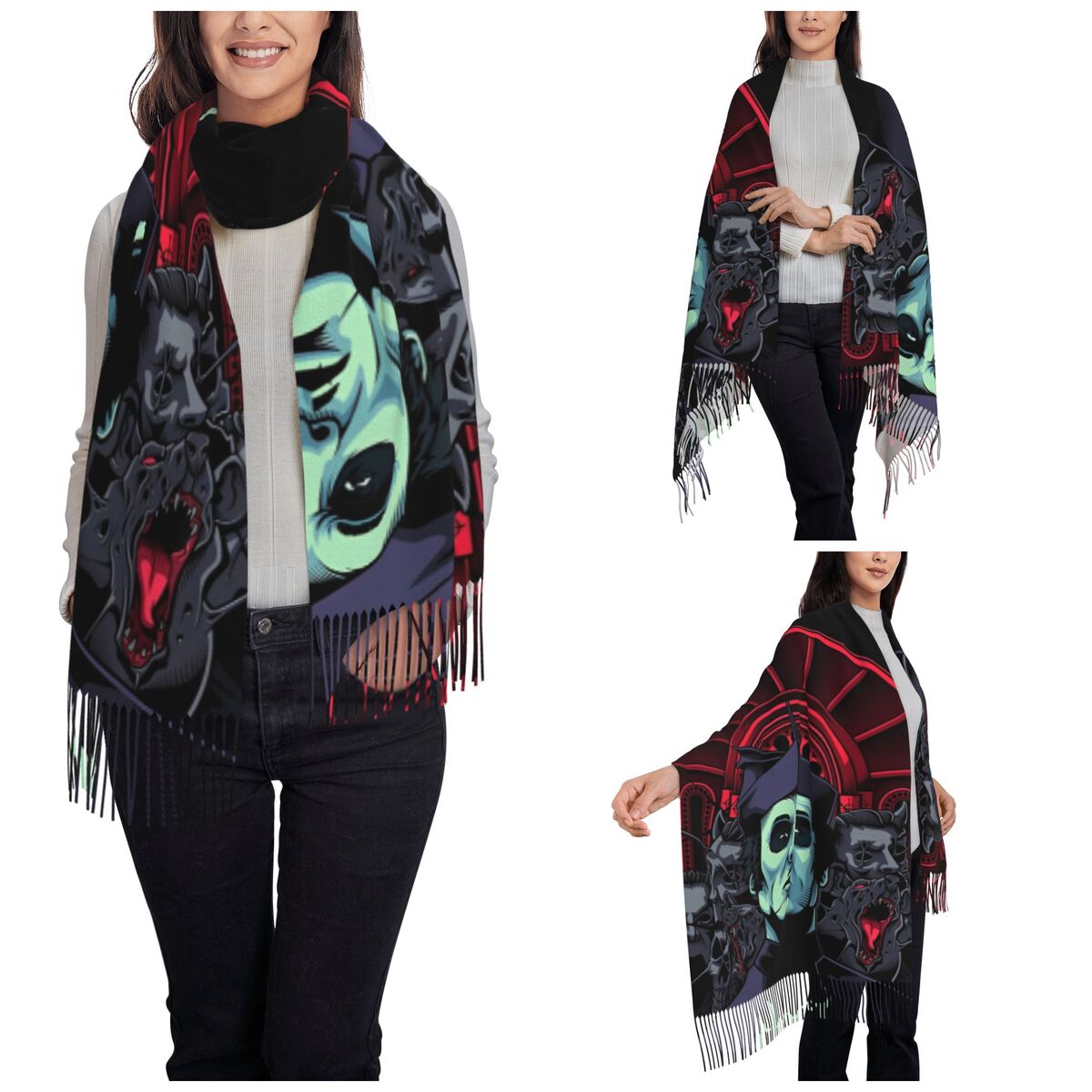 Scialle a fascia fantasma per  - Pashmina Wrap Large recensione e prezzo